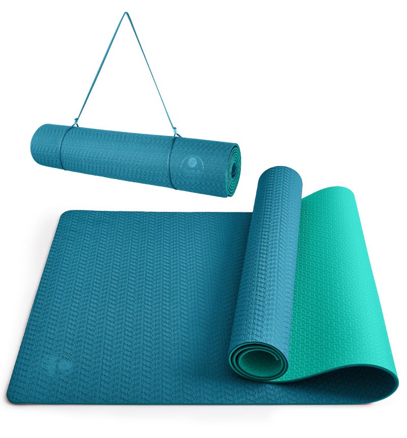 IUGA Yoga Mat Thick Non Slip Anti-tear Pilates Mat Eco Friendly Hot Yoga Mats for Workout & Exercise(72"x 24"x 6mm) - Image 1